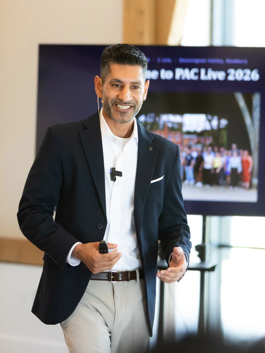 Reza Hooda speaking at PAC Live 2026